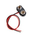 thumbnail image 3 of 20Pcs 9V Snap 9V (9 Volt) Battery Clip Connector T Type W Cable Black Hard Shell, 3 of 8