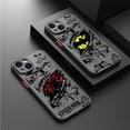 thumbnail image 2 of Phone Case for iPhone 12 Mini XS X 14 Pro Max 7 6S 8 Plus SE 15 11 Pro XR 13 B-Batman Spider S-Superman logo Soft Silicone Cover, 2 of 5