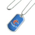 thumbnail image 2 of Krillin' It Killing Funny Humor Military Dog Tag Pendant Necklace with Chain, 2 of 5
