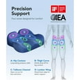 thumbnail image 2 of Ergonomic seat cushion, memory foam cooling gel office chair cushion, for hip support, tailbone pressure relief, breathable car seat cushion, suitable for home, work, driving, 2 of 4
