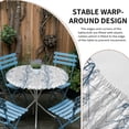 thumbnail image 2 of Navy Blue Grey Branch Round Tablecloth for 36-44 Inch Tables,Fitted Table Cover with Elastic Edge,Spring Summer Pastoral Botanical Waterproof Outdoor Table Cloth Protector for Patio Garden Dinner, 2 of 9