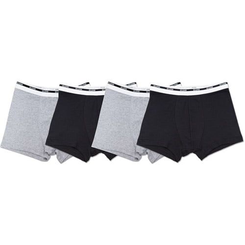 Gildan Men's Black and Grey Trunk Brief Underwear, 4Pack