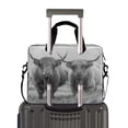 thumbnail image 2 of 16" Laptop Briefcase for Work Travel Laptop Shoulder Bag Carrying Handbag Laptop Case Grey Highland Cattle, 2 of 8