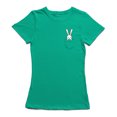 thumbnail image 1 of Bunny in Pocket Graphic Design Women's T-shirt, 1 of 1