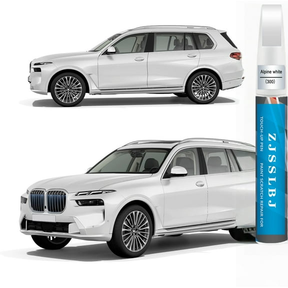 Alpine White(300) Touch Up Paint for BMW, Car Paint Pen Scratch Repair Two-In-One Touch Up Paint, Premium Car Scratch Remover for Deep Scratches