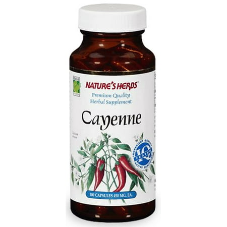 Nature's Herbs Cayenne 450 mg, 100Capsules