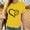 Yellow, variant on Sakmal Womens Tops Under $5 Short Sleeve Green Graphic Crew Neck T-Shirts Shirts for Women