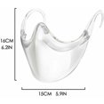 thumbnail image 4 of 1 pieza de visera para boca y nariz, máscara facial, visera facial transparente, Sunny, 4 of 5