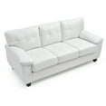 thumbnail image 5 of Glory Furniture Gallant Faux Leather Sofa in White, 5 of 6
