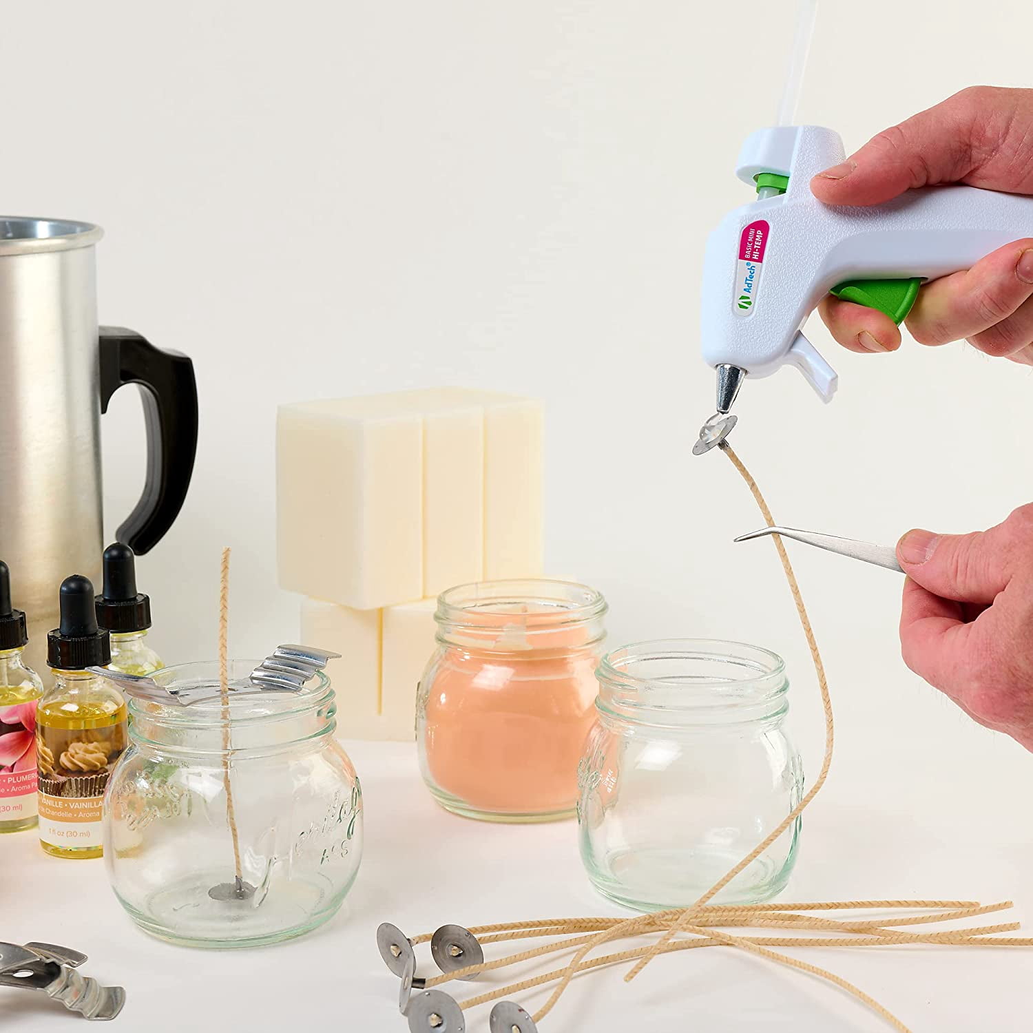 AdTech High Temp Mini Size Hot Glue Gun 4pack, Clear