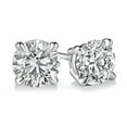 thumbnail image 2 of (0.70 carat) 14K White Gold Round Diamond Stud Earrings in I3 Clarity, 2 of 4