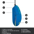 thumbnail image 3 of Mouse Logitech G203  LightSync Azul, 3 of 4
