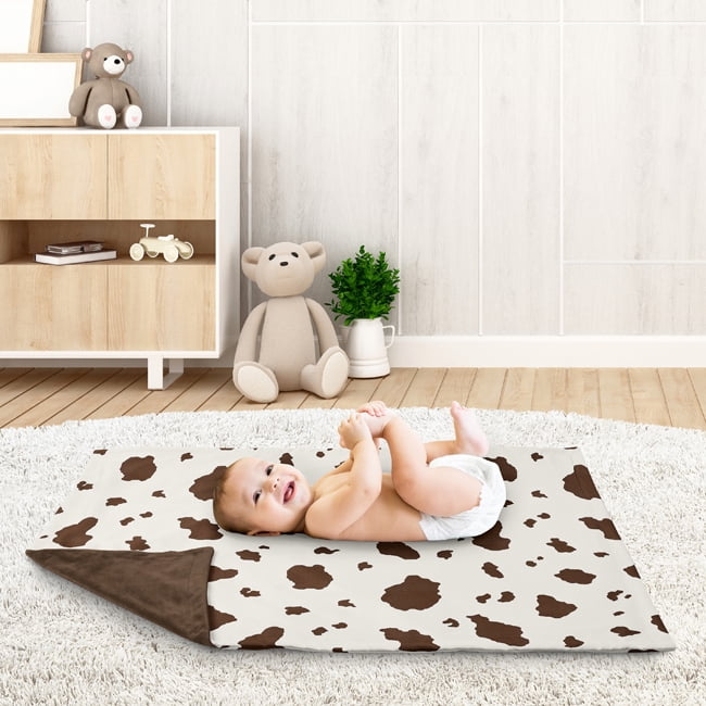 Sweet Jojo Designs Wild West Cowboy Brown and Off White Baby Security Blanket
