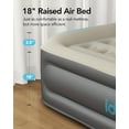 iDOO Queen Size Air Mattress with Builtin Electric Pump and Pillow