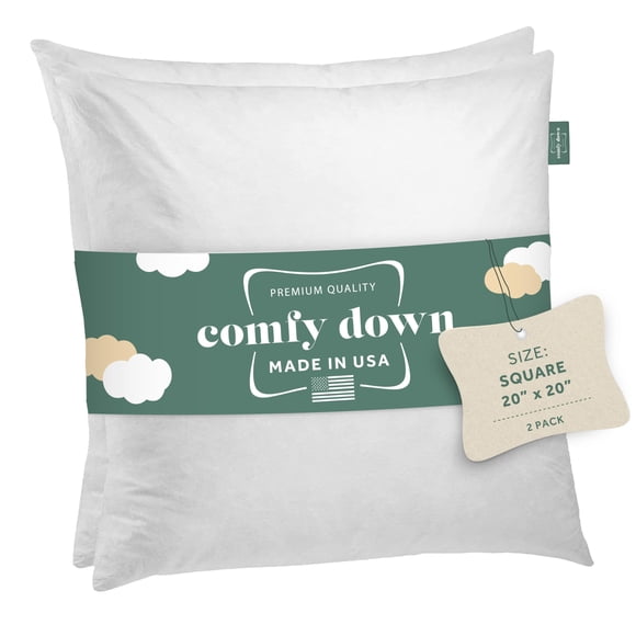 Almohada acolchada ComfyDown, 20 x 20 cm, 100% algodón, 233 hilos