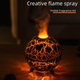 thumbnail image 2 of SPRING 200ML Humidifier Aromatherapy Diffuser with Colorful lighting Flame Diffuser Black with cracks, 2 of 4