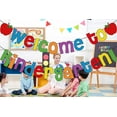 thumbnail image 4 of Welcome To Kindergarten Banner First Day of kindergarten Banner Decorations Colorful Back to Preschool Party Decorations Welcome Back to Kindergarten Classroom Bulletin Board Teacher Office, 4 of 4