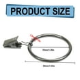 thumbnail image 4 of Curtain hooks/ Curtain Clips Heavy Duty Curtain Hooks For Drapes Caps Pictures Rustproof & Decorative Black Curtain Rings For Bathroom Living And Guest Room, 4 of 8