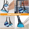 2 Pcs Oxford Cloth Airplane Foot Rest Hanging Pad Adjustable