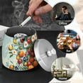thumbnail image 4 of Yayeee Ashtray with Lid for Cigarette Smokeless Stainless Steel Home Ash Holder, Red Tomatoes, 4 of 7