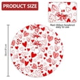 thumbnail image 2 of 36 Inch Valentine's Day Tree Skirt Love Heart Clover Double Sided Print Mat St. Patrick's Day Tree Skirt Christmas Tree Skirt for Holiday Party Decoration, 2 of 7