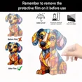 thumbnail image 4 of Dachshund Lamps - Retro Dogs Stained Resin Tabletop Night Light, Dog Series Art Night Light, 3D Cute Pet Dogs Themed Lamp Stained Glass LED Table Lamps, Fun Gift for Dog Lovers (A), 4 of 4