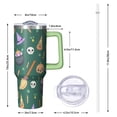 thumbnail image 2 of Halloween Mug, Scary Skull Cup 40oz Insulated Tumbler with Handle and Straw, Spooky Gift for Friends, 2 of 5