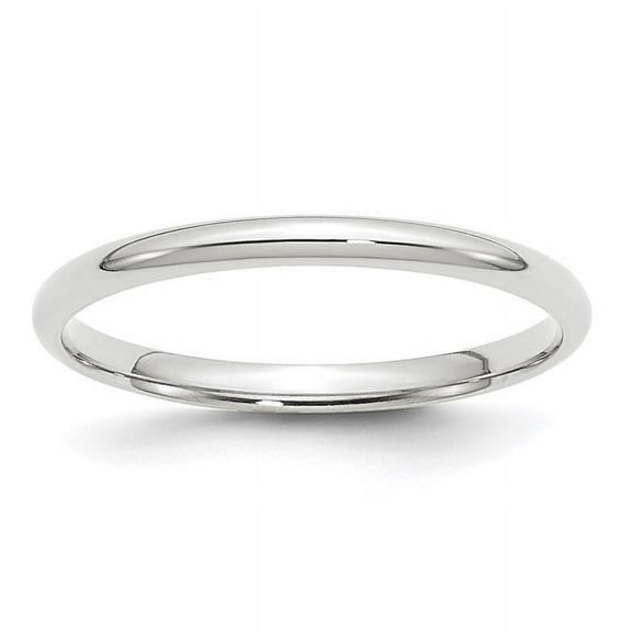 14k White Gold 2mm Comfort Fit Band