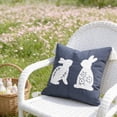 thumbnail image 6 of TanSiDing Easter Bunny Embroidery Pillow Cover Decorative Cushion Sofa Bed Living Room Throw Pillowcase Soft Polyester Home Decor Party Holiday Gift 45*45cm, 6 of 6
