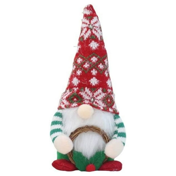 YOHAVEN Christmas Gnome Faceless Doll Ornaments Knitted Fabric Pointed Hat Dwarf Goblin Figurine Xmas Decorations Cute Holiday Table Shelf Fireplace Home Office Store Party Decor