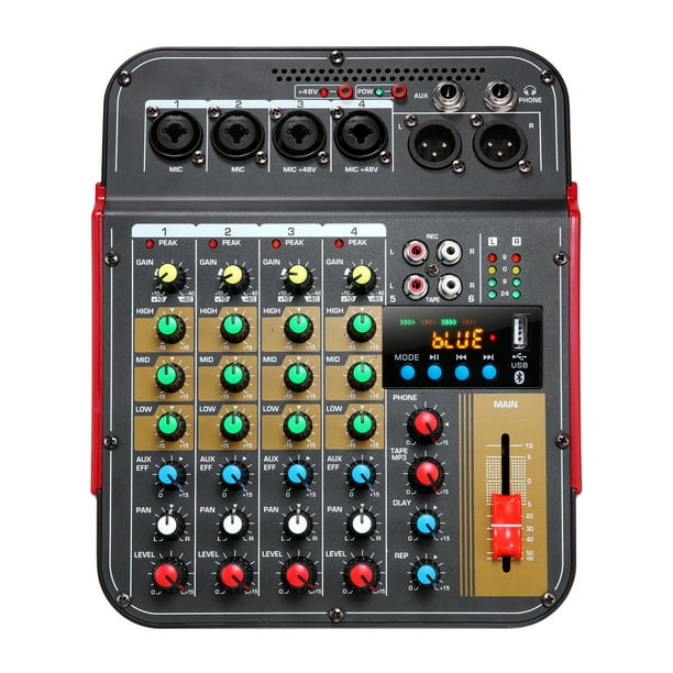Mini-Table de mixage avec Bluetooth® et enregistrement USB