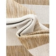 thumbnail image 2 of Unique Loom Outdoor Striped Collection Area Rug - Striped (7' 10" Square Taupe/Ivory), 2 of 5