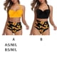 thumbnail image 5 of Sonducket Conjunto de traje de baño dividido para mujer, traje de baño Sexy estampado con almohadilla, traje de verano sin mangas, traje de playa de moda Prendas para la parte del cuerpo Negro METRO Sonducket AP012051-05, 5 of 6