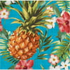5PK Aloha Pineapple Print Beverage Napkins ,Item per pack: 16per pack
