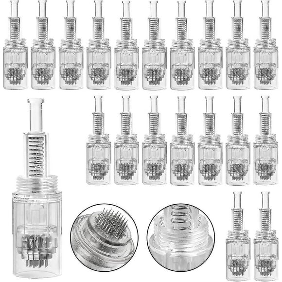 Microneedling Needles, Microneedling Needles Replacement For Derma Pen, 20 Pieces 36 Pins Replacement Derma Pen Microneedling Dermapen Microneedling