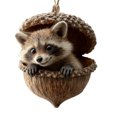 thumbnail image 1 of Adornos de animales del bosque con bellotas, colgantes de acrílico en 2D con forma de piña y animales para el árbol de Navidad, adornos navideños acogedores para la decoración del hogar, 1 of 7