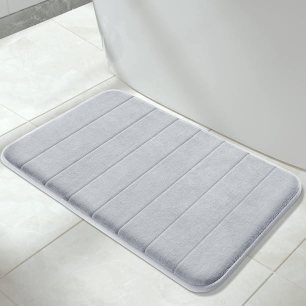 Alfombra de baño Yimobra, espuma viscoelástica supersuave, absorbente, 80 x 50 cm, Si