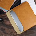 thumbnail image 4 of PU Leather Laptop Bag Suitable For MacBook 11 12 13 Inch Magnetic Computer Bag For Huawei 14 15 16 Inch Protective Case navy 11 12 in, 4 of 6
