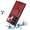 Red, variant on Phone Case for Galaxy S22 Ultra Magnetic Ring Stand Shockproof Hybrid Full Camera Slide Guard Anti Slip Heavy Duty Protective Armor Cover [Black]