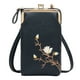 thumbnail image 1 of Bolso bandolera de piel para mujer | Cartera cruzada con bolsillo para el móvil | Correa ajustable y múltiples compartimentos | Monedero pequeño para uso diario, 1 of 6