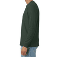 thumbnail image 4 of Hanes Men's Beefy-T Long Sleeve T-Shirt, Comfortable Crew Neck Classic Fit Tee, Deep Forest, 3XL, 4 of 5