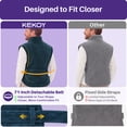 thumbnail image 2 of KEKOY FSA/HSA Heating Pad for Back, Neck & Shoulders Relief, Extra Large Electric Heat Pad 24"x37", 4 Heat Settings, Auto Shut-off & Machine Washable, Gifts, Dark Green, 2 of 12