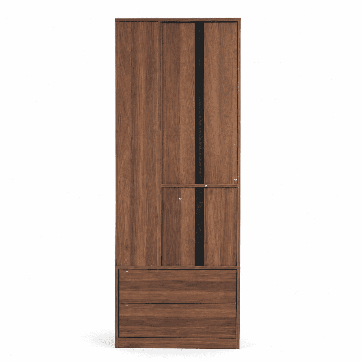 71" Tall Bookshelf Freestanding Bookcase Storage Cabinet with Drawers & Open Shelves