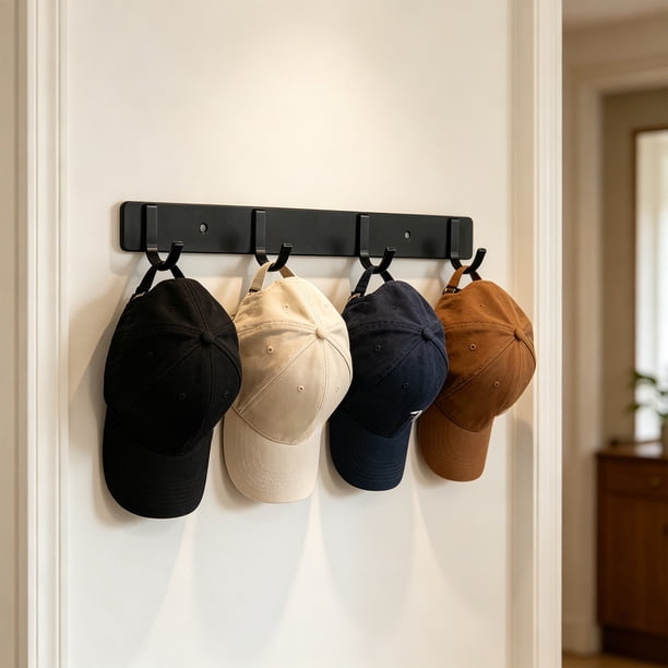Ganchos de almacenamiento multiusos de aleación de aluminio para baño, dormitorio y organización del hogar: ganchos de pared sin necesidad de taladrar con esquinas redondeadas para toallas, ropa y a