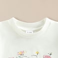 thumbnail image 4 of YDFCWXW Toddler Baby Girl Summer Clothes Cute Floral Short Sleeve Tee Shirts and Plaid Skirt Set 2PCS Little Kids Outfit (White, 3-4 Years), 4 of 6