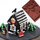 thumbnail image 3 of 2 piezas de moldes de silicona para galletas y pasteles navideños, moldes de silicona para casas navideñas, moldes de chocolate 3D para Navidad, moldes de silicona para casas de jengibre,, 3 of 5