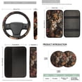 thumbnail image 7 of Binienty Deer Hunting Camo Car Seat Covers Full Set 14 Pack with Car Steering Wheel Cover Armrest Cushion Pad Headrest Covers Seat Belt Pads Vehicle Interior Accessories Set, 7 of 7