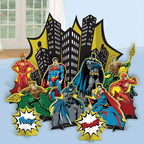 Justice League 'Heroes Unite' Table Decorating Kit (11pc)
