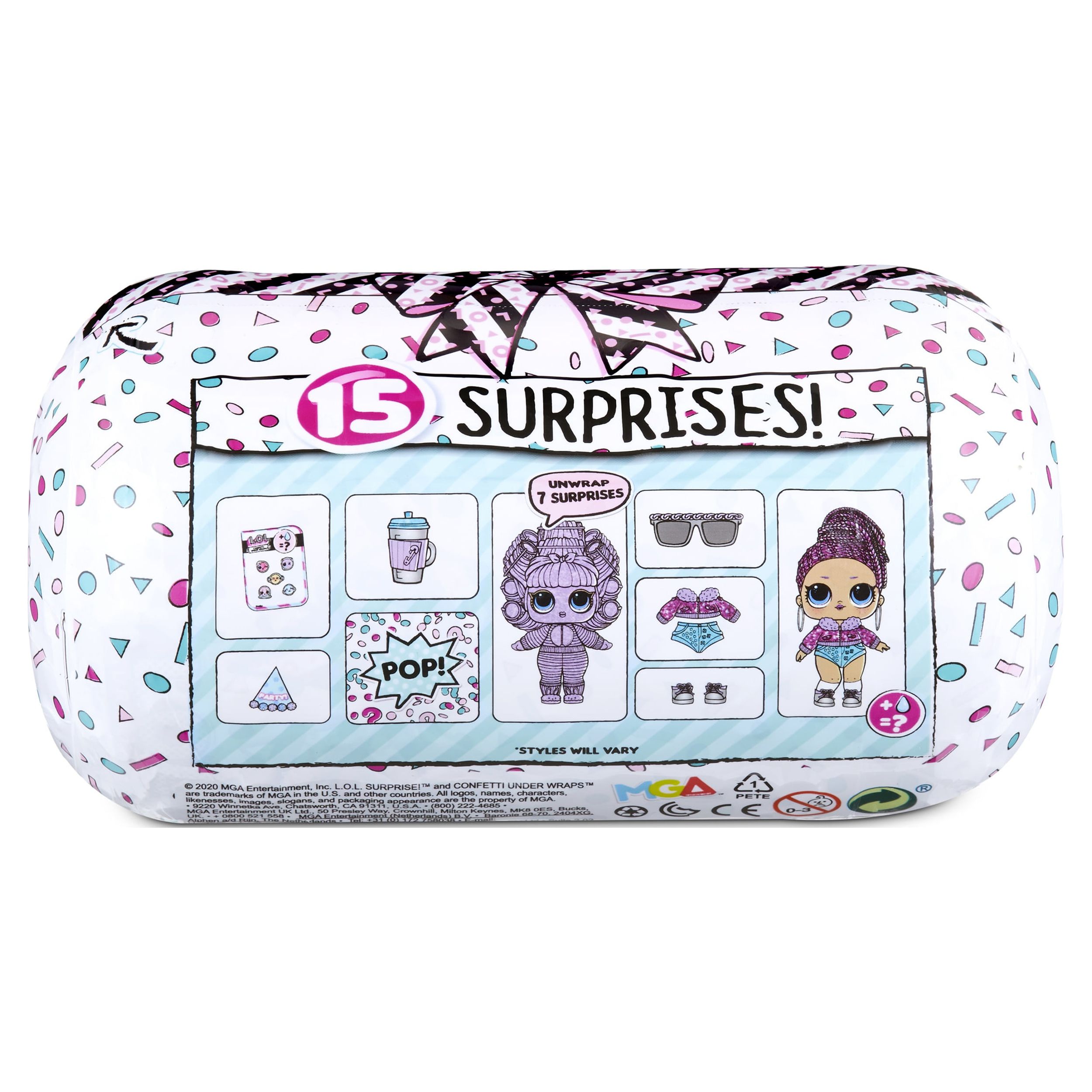 LOL Surprise Confetti Under Wraps Re-released Doll With 15 Surprises - Toys for Girls Ages 4 5 6+ - image 3 of 12