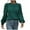 Green, variant on Pullover Sweaters for Women Puff Sleeve Pullover Sweater Round Neck Soft Sweater Slim Fit Solid Color Knitted Jumper clearance sweaters women